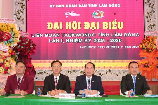 Ông Nguyễn Đăng Dũng giữ chức Chủ tịch Liên đoàn Taekwondo tỉnh Lâm Đồng