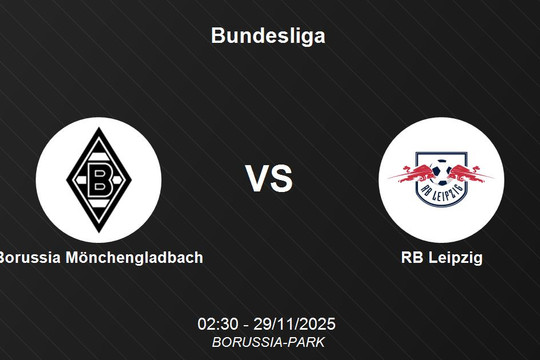 Nhận định Borussia Mönchengladbach vs RB Leipzig - 29/11