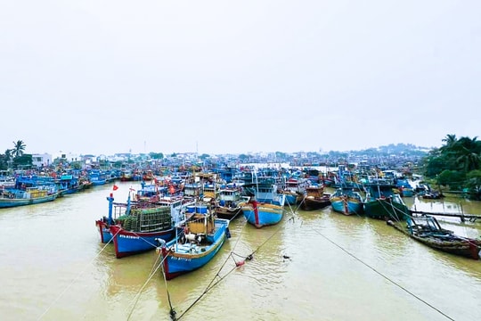 Đồn Biên phòng Phước Lộc yêu cầu tàu thuyền ngừng xuất bến để ứng phó bão số 15 Koto