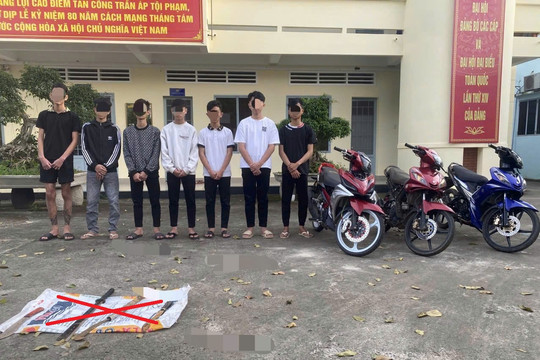 Đồng Nai: Công an xã Thống Nhất tạm giữ hình sự 6 đối tượng có hành vi “Gây rối trật tự công cộng”
