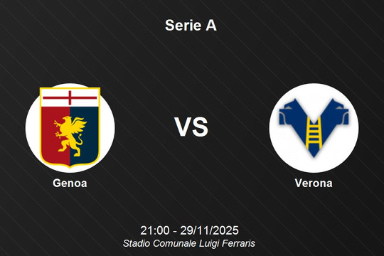 Nhận định Genoa vs Verona - Serie A: Trận cầu 6 điểm