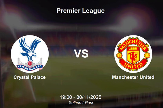 Nhận định Crystal Palace vs Manchester United - Premier League