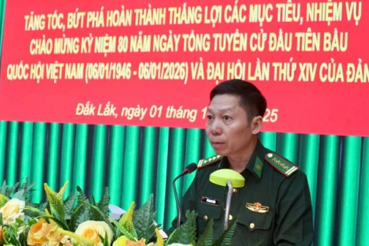 Bộ đội Biên phòng Đắk Lắk phát động đợt thi đua “Tăng tốc, bứt phá hoàn thành thắng lợi các mục tiêu, nhiệm vụ”