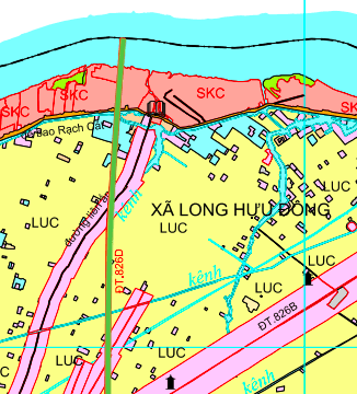 Quy hoạch đường Link vào 826D qua xã Long Hựu, Tây Ninh