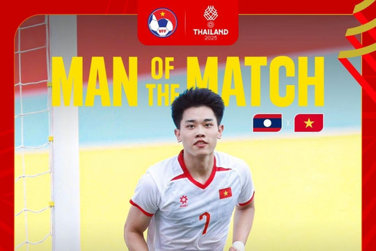 Đình Bắc lập cú đúp, U22 Việt Nam chật vật thắng U22 Lào