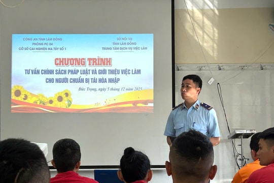 Giới thiệu việc làm cho học viên sắp hoàn thành thời gian cai nghiện