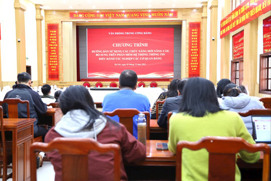 Hướng dẫn Hệ thống thông tin điều hành tác nghiệp các cơ quan Đảng