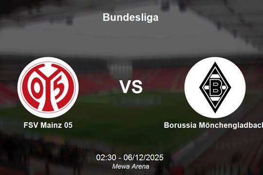 Nhận định Mainz 05 vs Borussia Mönchengladbach - Bundesliga