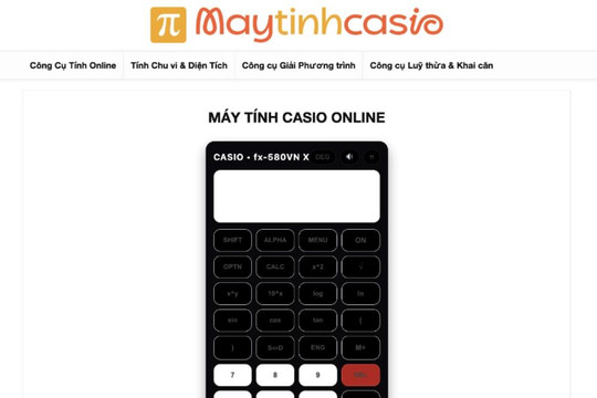 Hướng dẫn sử dụng máy tính Casio online miễn phí đầy đủ tính năng