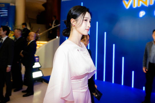 Á hậu Phương Nhi và chồng doanh nhân tại lễ trao giải VinFuture