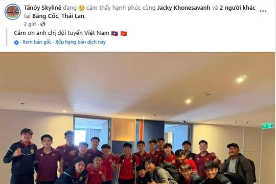 Hành động đẹp của U22 Việt Nam với đội trưởng U22 Lào
