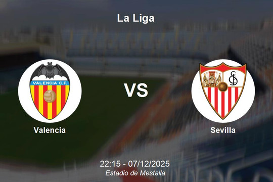Nhận định Valencia vs Sevilla - La Liga: cuộc chiến nửa dưới