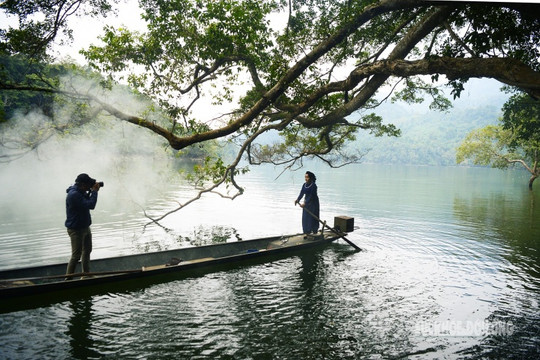 Hồ Ba Bể: Ngắm rừng cổ thụ thay lá mùa đông