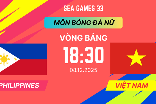 Link xem trực tiếp Philippines vs Việt Nam 18h30 hôm nay 08/12/2025