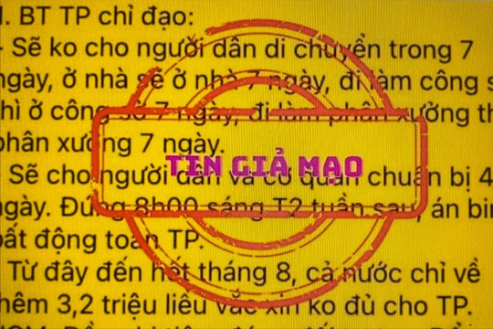 Phối hợp, xử lý tin giả trên không gian mạng