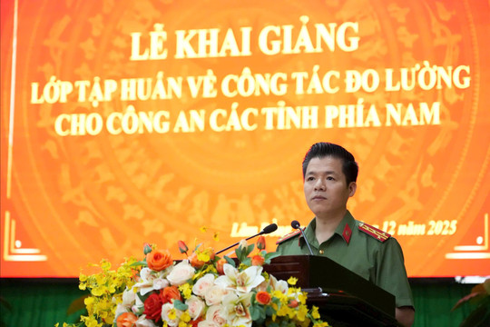 Bộ Công an tập huấn công tác đo lường tại các tỉnh phía Nam