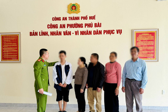 Công an phường Phú Bài, thành phố Huế giải cứu thành công nạn nhân trong vụ “bắt cóc online”