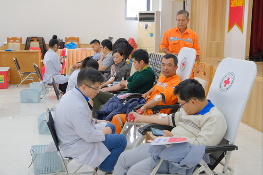 Lan tỏa tinh thần hiến máu tình nguyện tại Tuần lễ hồng EVN lần thứ XI