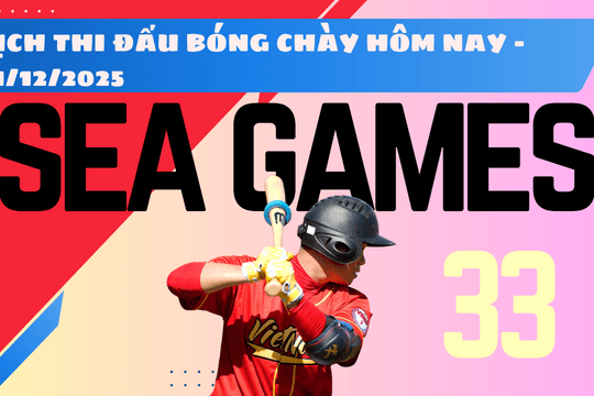 Lịch thi đấu bóng chày SEA Games 33 ngày 11/12/2025