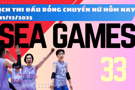 Lịch thi đấu bóng chuyền Nữ SEA Games 33 2025 ngày 11/12/2025