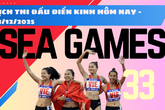 Lịch thi đấu điền kinh SEA Games 33 ngày 11/12/2025