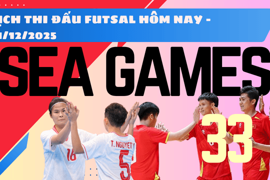 Lịch thi đấu Futsal SEA Games 33 ngày 11/12/2025