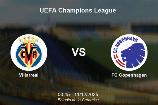 Nhận định Villarreal vs FC Copenhagen - Champions League