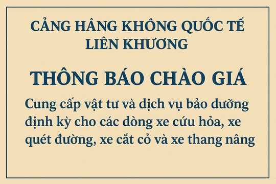 Liên Khương mời chào giá bảo dưỡng loạt phương tiện chuyên dụng