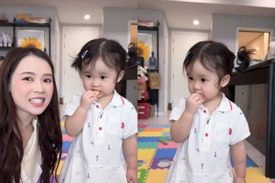 Con gái lai Hàn của Sam gây chú ý với thói quen đặc biệt