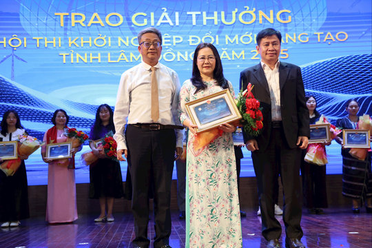 Trao giải Hội thi Khởi nghiệp đổi mới sáng tạo Lâm Đồng 2025