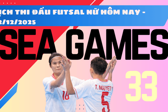 Lịch thi đấu Futsal Nữ SEA Games 33 2025 ngày 12/12/2025