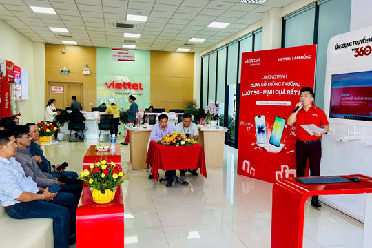 Viettel Lâm Đồng tổ chức quay số “Lướt 5G - Rinh quà bất ngờ” đợt 2