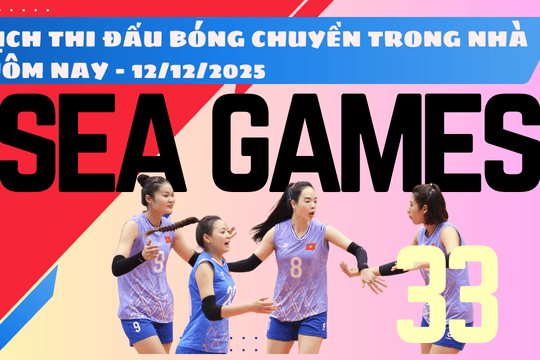 Lịch thi đấu bóng chuyền trong nhà SEA Games 33 2025 hôm nay 12/12/2025