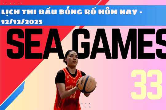 Lịch thi đấu bóng rổ SEA Games 33 2025 hôm nay 12/12/2025