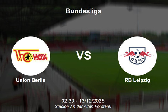 Nhận định Union Berlin vs RB Leipzig - Bundesliga 02:30 13/12