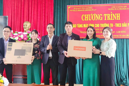Tiếp sức công nghệ cho học sinh dân tộc vùng sâu Lâm Đồng