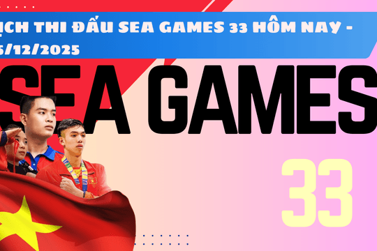 Lịch thi đấu chung kết, bán kết và vòng loại SEA Games 33 2025 hôm nay 15/12/2025