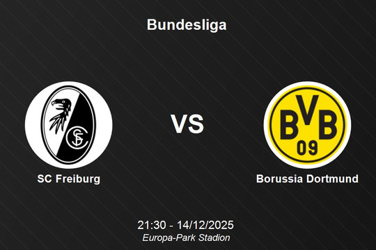 Nhận định SC Freiburg vs Borussia Dortmund - Bundesliga