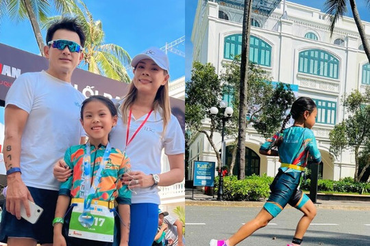 Con gái 7 tuổi của Thanh Thảo về Việt Nam thi đấu thể thao