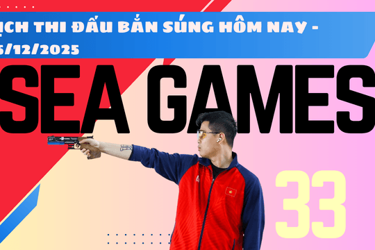 Lịch chung kết bắn súng SEA Games 33 hôm nay 15/12/2025