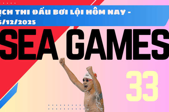 Lịch chung kết bơi SEA Games 33 hôm nay 15/12/2025