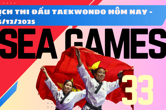 Lịch chung kết Taekwondo SEA Games 33 hôm nay 15/12/2025