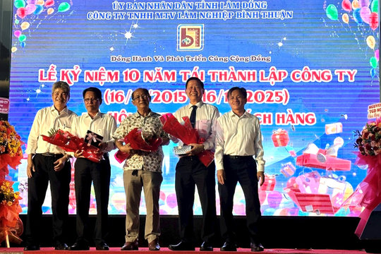 Công ty Lâm nghiệp Bình Thuận kỷ niệm 10 năm ngày thành lập