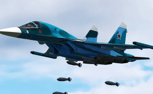 Su-34 và bom lướt FAB-500 trong không kích Nga