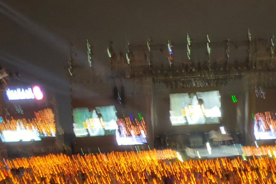 Mai Tài Phến dự concert, người hâm mộ Mỹ Tâm gọi 'anh rể'