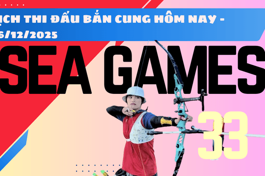 Lịch thi đấu bắn cung SEA Games 33 hôm nay 16/12/2025