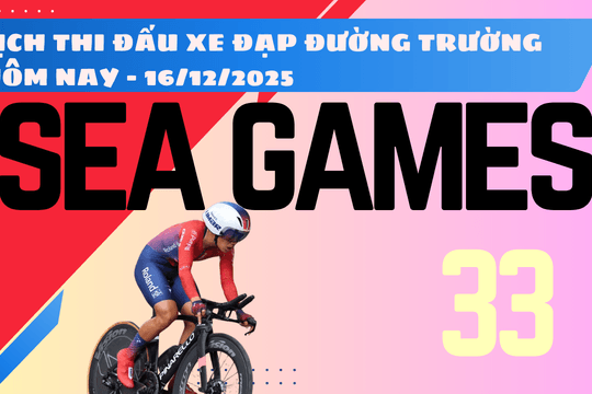 Lịch thi đấu xe đạp SEA Games 33 hôm nay 16/12/2025