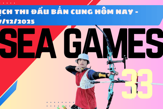 Lịch thi đấu bắn cung SEA Games 33 hôm nay 17/12/2025