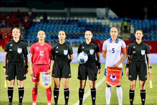 Sự quan tâm của khán giả xoay quanh tổ trọng tài trận chung kết bóng đá nữ SEA Games 33