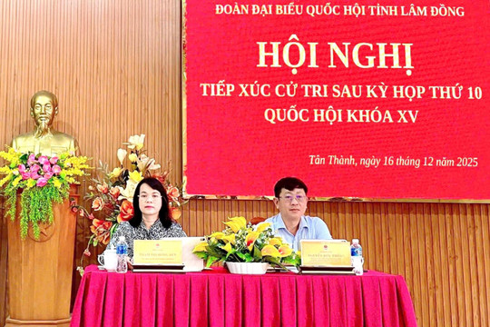 ĐBQH Lâm Đồng tiếp xúc cử tri xã Tân Thành